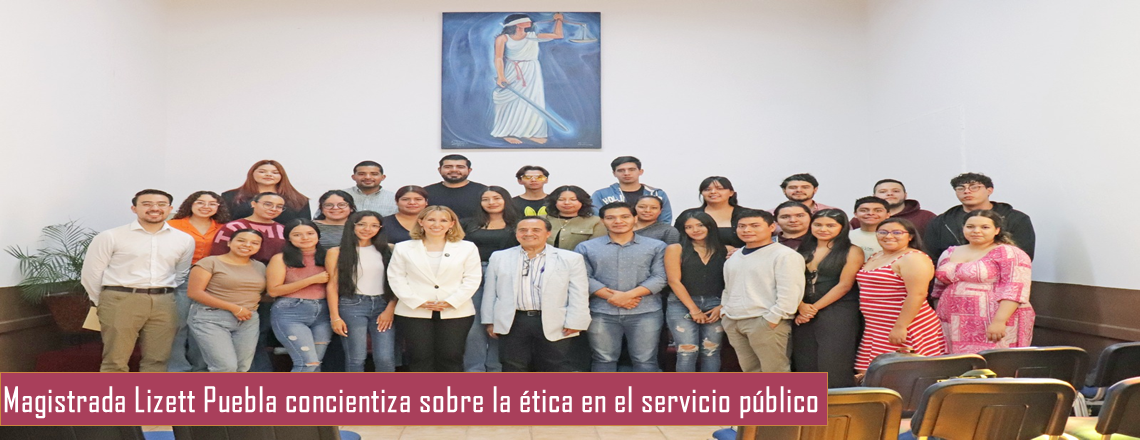 Magistrada Lizett Puebla concientiza sobre la ética en el servicio público